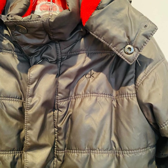 Calvin Klein Jeans Hooded Puffer Winter Jacket - Picture 3 of 9